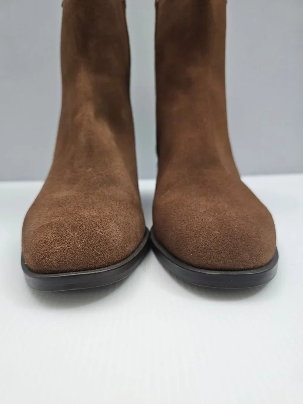 Dolce Vita Linny H20 Waterproof Suede Ankle Boots Size 9.5 Truffle Brown Chelsea